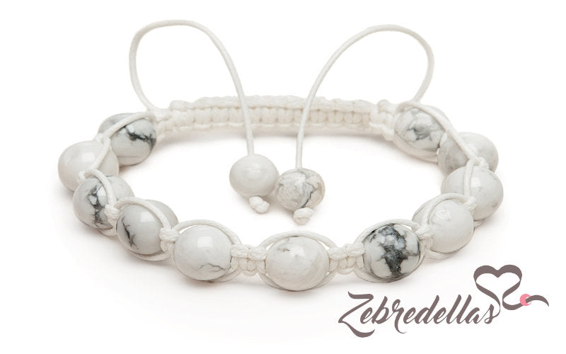 Howlite – 10mm Braided Bracelet
