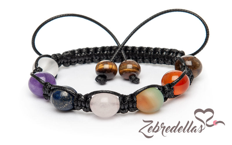 Seven Chakra Gemstone – Braided Bracelet