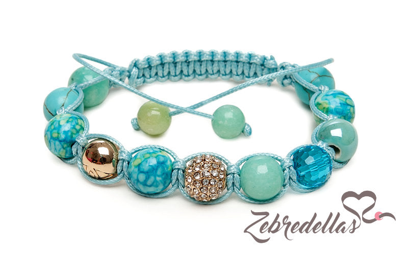 Dalmatian Jasper & Onyx – 10mm Braided Bracelet