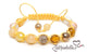 Yellow Jade & Jade Mosaic – 10mm Braided Bracelet