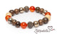 Carnelian, Tiger’s Eye & Bronzite – Elastic Bracelet