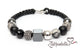 Picasso Jasper & Hematite – 10mm Braided Bracelet