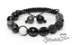 Alabaster, Onyx & Obsidian – 10mm Braided Bracelet