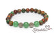 Green Aventurine & Matte Agate – Elastic Bracelet