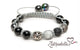Howlite & Onyx – 10mm Braided Bracelet