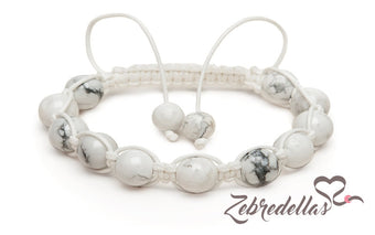 Howlite – 10mm Braided Bracelet
