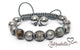 Labradorite & Hematite – 10mm Braided Bracelet