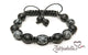 Onyx & Snowflake Obsidian – 10mm Braided Bracelet
