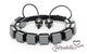 Cubed Hematite – 10mm Braided Bracelet