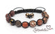 Wooden Agate & Onyx Mantra – 10mm Braided Bracelet