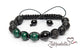 Malachite & Onyx – 10mm Braided Bracelet