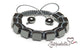 Cubed Hematite – 10mm Braided Bracelet