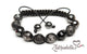 Black Picasso Jasper & Hematite – 10mm Braided Bracelet